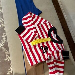 Hanna Andersson Red and White Striped Kids Pajama Set